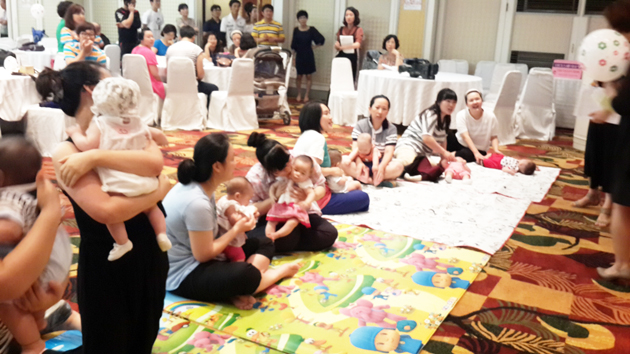 충남도는 대한간호협회충남간호사회와 공동으로 11일 온양그랜드호텔에서 '제12회 건강한 모유수유아 선발대회'를 개최했다. 	사진=충남도 제공