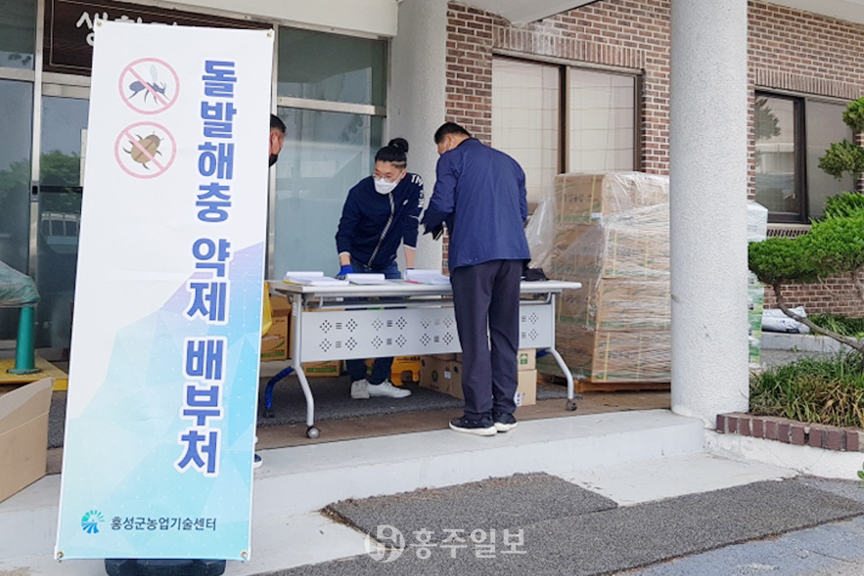 오는 24일까지 농업기술센터에서 방제약제를 무상 공급한다.