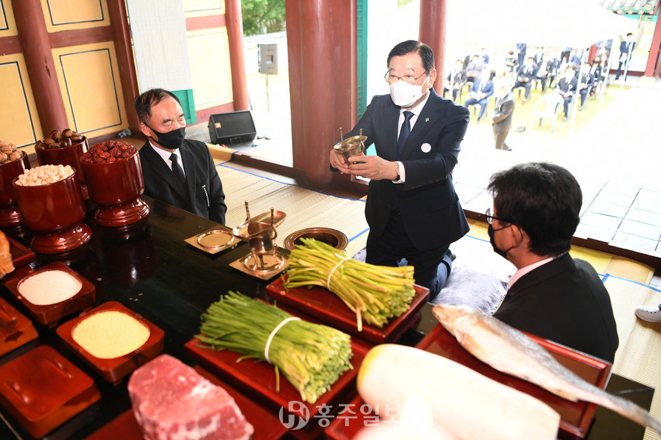지난해 거행된 병오 홍주의병 제향.