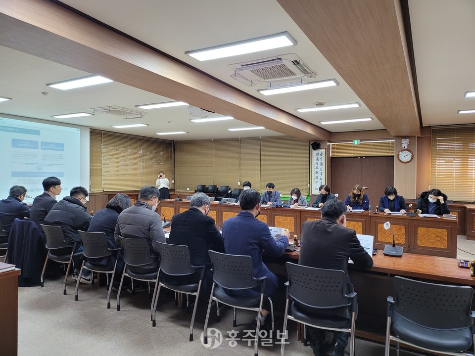 지난 20일 열린 문화도시 조성을 위한 행정협의체 간담회 모습(출처 홍성군)