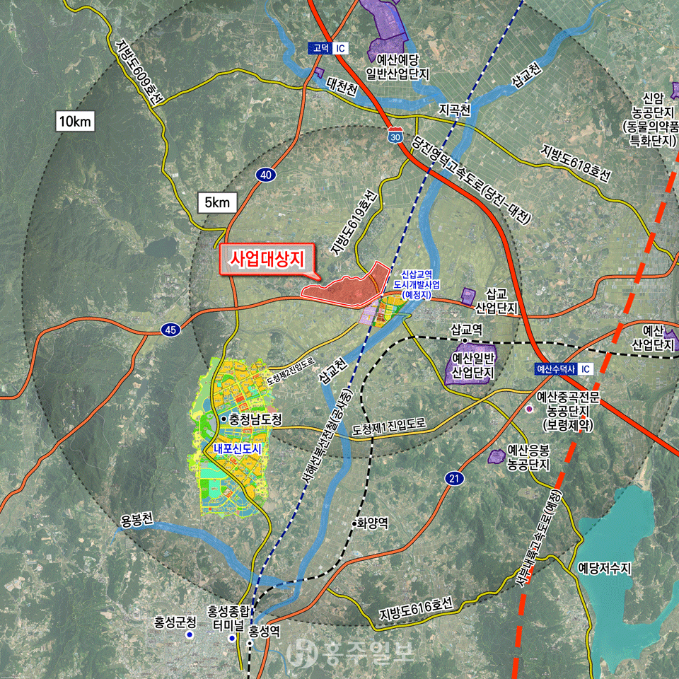 내포 그린바이오 스마트팜 클러스터 대상지 위치도