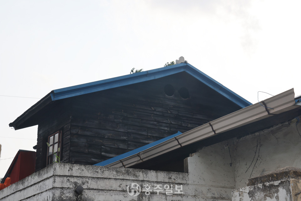 일제강점기에 건축·사용된 것으로 확인되는 건물 구조.