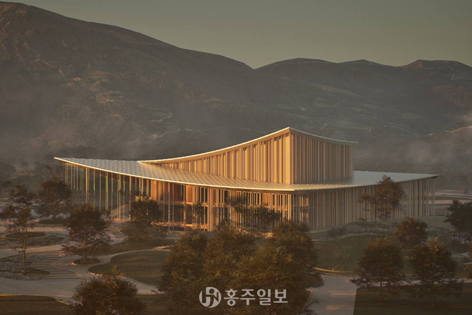 충남예술의전당 조감도.