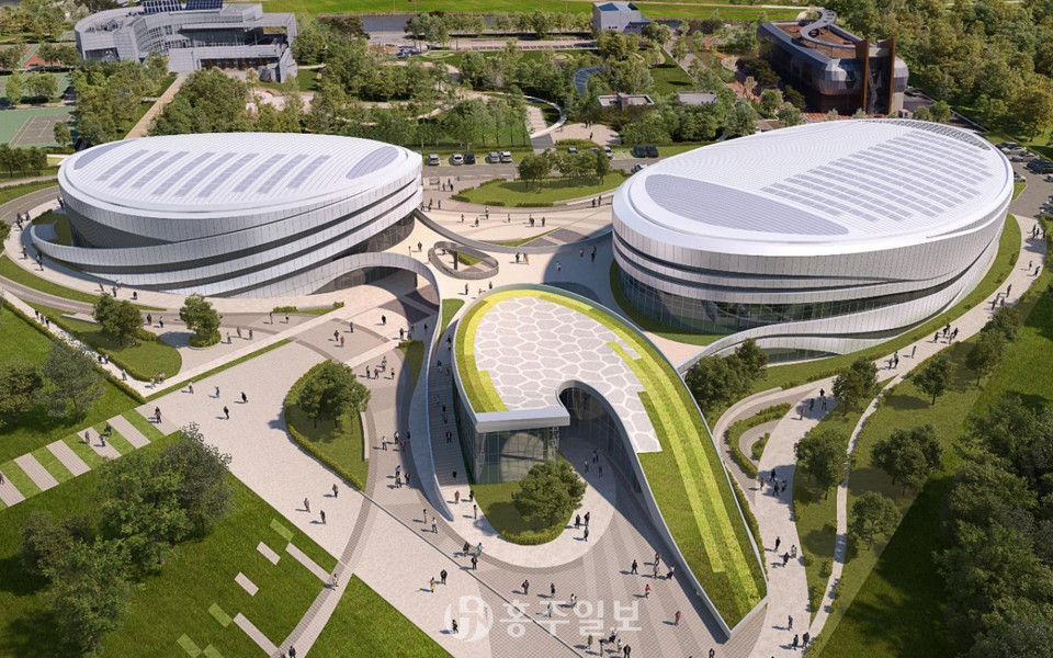 충남스포츠센터 조감도.