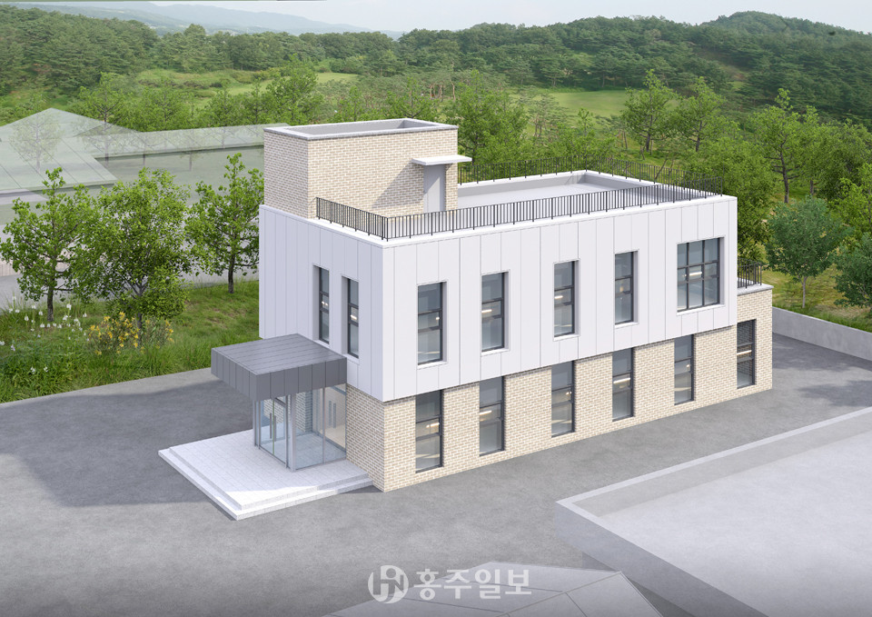 꿀벌 우수품종 연구동 조감도.