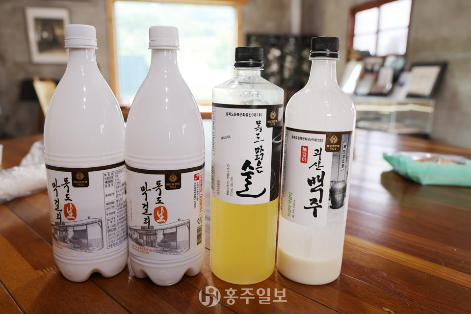 목도양조장에서 생산하는 막걸리.