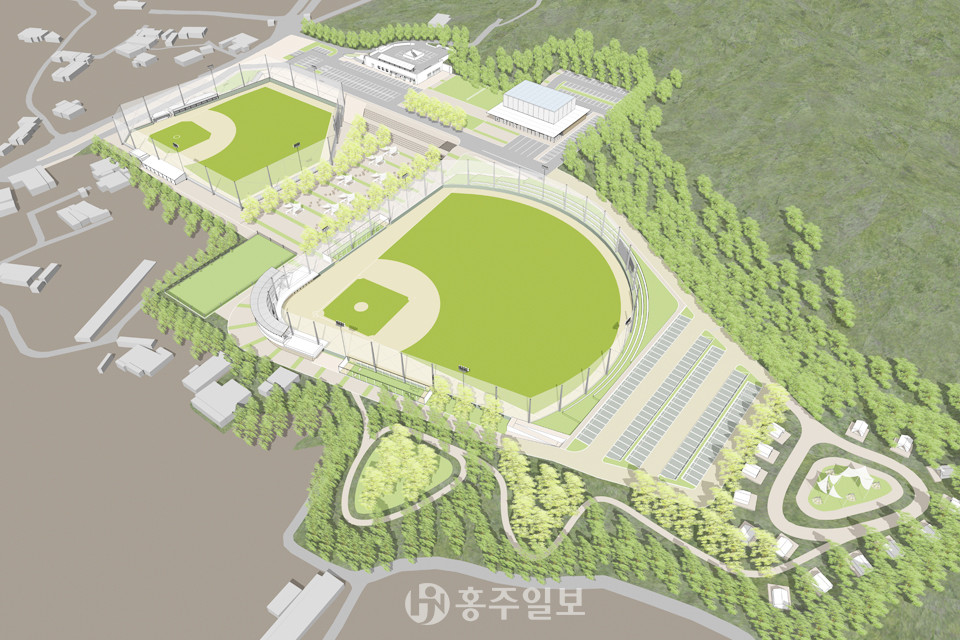 학교복합문화스포츠센터 조감도.