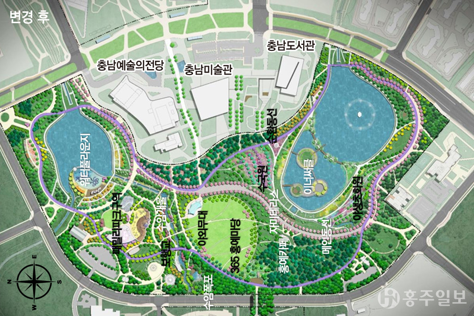 홍예공원 조감도.