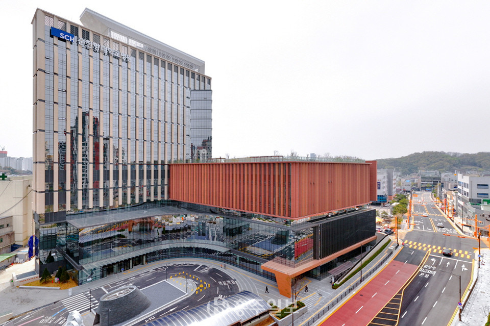 순천향대천안병원 새병원 전경.