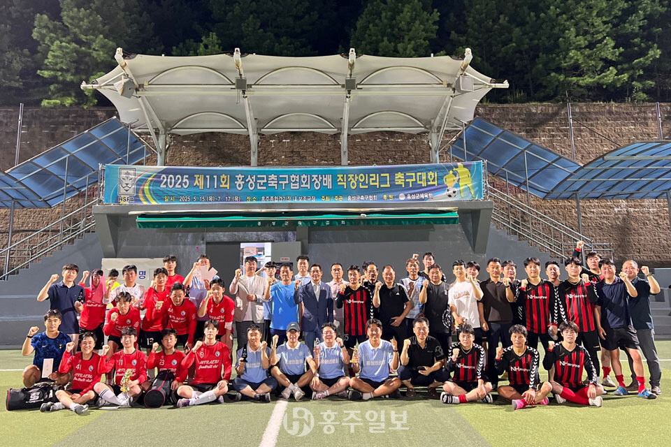 홍성의료원 축구팀을 비롯한 직장인리그 참여 축구팀.