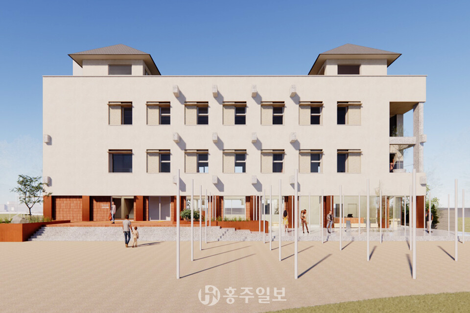 (가칭)농업인 다기능 공간+신활력 공유플랫폼 센터 조감도.