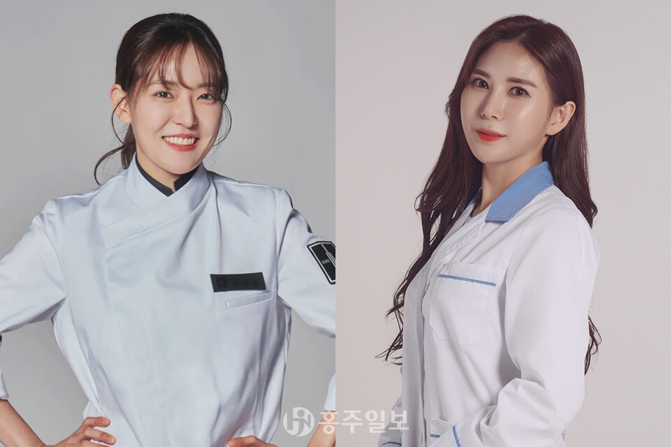 왼쪽부터 쿠킹쇼를 선보일 박은영 셰프와 바비큐 도시락을 기획한 김민지 영양사.
