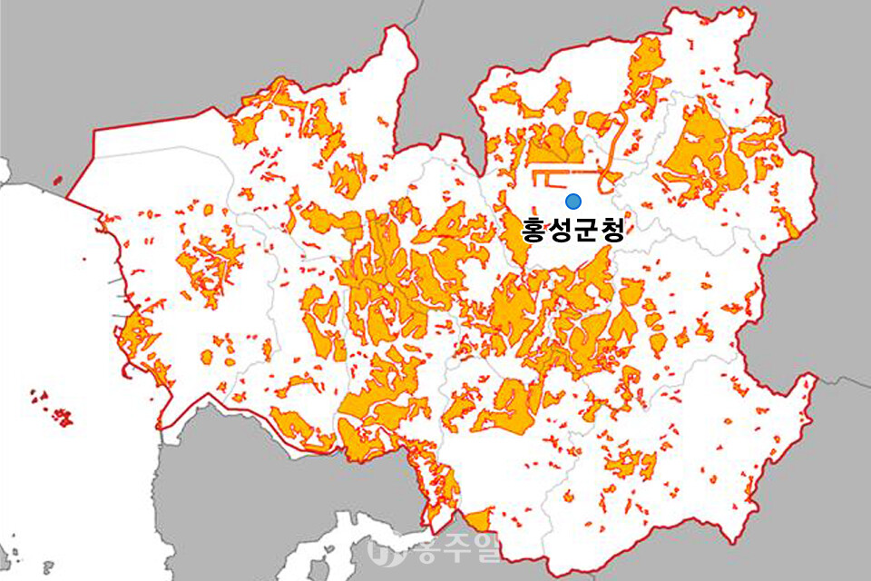 홍성군 성장관리계획도.